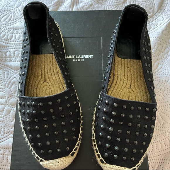 Saint Laurent Studded Accents Espadrilles - Picture 4 of 14